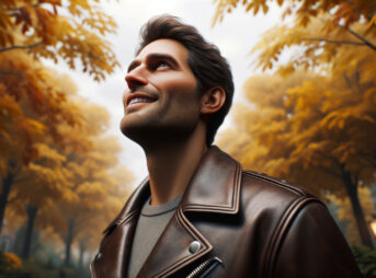 エガちゃん:初めてお正月に革ジャンを買う(rewrite) 6 秋そらのイケメン