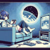 ゲームで遊んでいる女の子