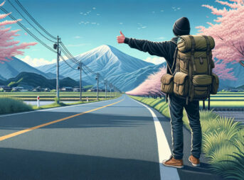 エガちゃん、広島で数々の奇跡体験をする 7 ヒッチハイクする男性