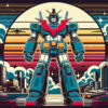 昭和レトロなロボットっぽいイラスト