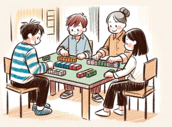 エガちゃん式、麻雀格闘で有名雀士に挑戦! 6 麻雀のイラストを画像生成