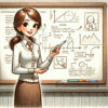 女性がホワイトボードで説明中