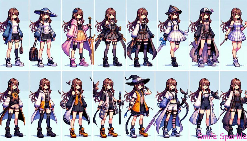 サンシャイン池崎、ドット絵時代のKOFを懐かしむ 11 設定資料風ピクセルアート